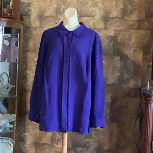 Ladies light wt. jacket purple. 1x